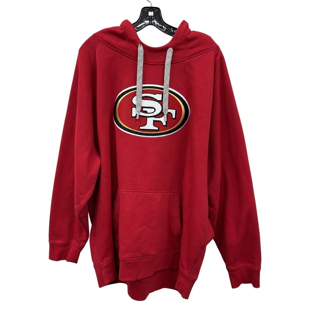 Antigua San Francisco 49ers Red Hoodie Mens 3XL Embroidered Logo Pullover